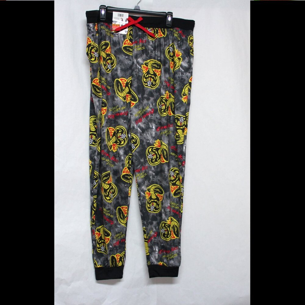 NWT Men's XX-Large Cobra Kai Jogger Fit Sleep Pants With Side Pockets